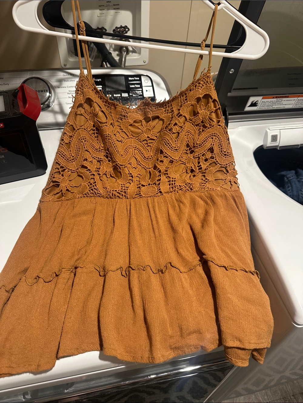 Rustic flowy tank top